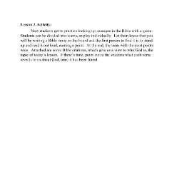 God and His Perfections - Activity